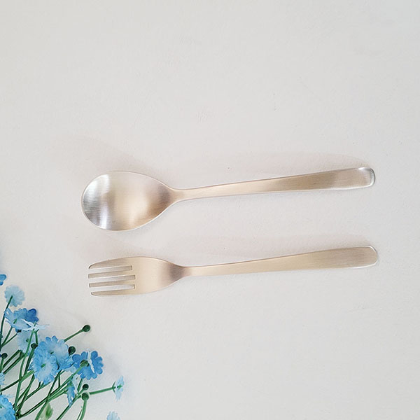 방짜 유기 수저 스푼 포크 세트 어린이 베이비 돌잔치 백일 선물 답례품 주물 놋