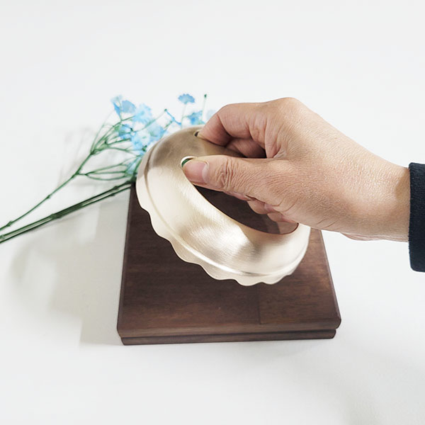 방짜 유기 마사지기 양손 괄사마사지기 한손형  주물 피부샵 전신 경락 지인 선물용품 주문제작