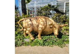 황소 동상 초대형 소 조형물 조각상 조각품 청동 황동 싸움하는 소 싸움소 야외 정원 업소 카페 인테리어