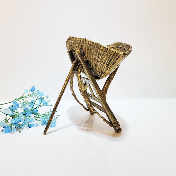 지게 장식품 조각품 동 브론즈 전통 민속 재물운 액운 막이 개업 신혼 집들이 선물 풍수 인테리어 소품