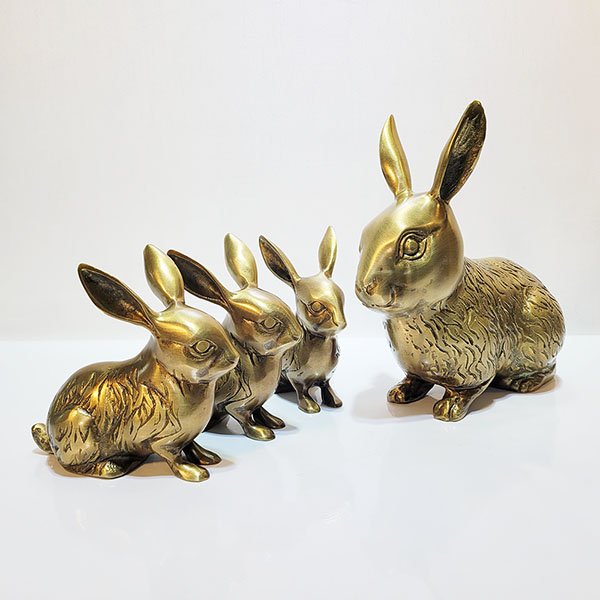 토끼 중 조각품 조각상 동 브론즈 인형 정원 야외 마당 카페 상점 정원꾸미기 래빗 장식품 인테리어소품
