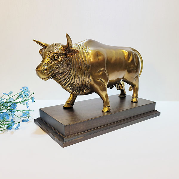 황소 2호 동 브론즈 조각상 조각품 조형물 장식품 개업 집들이 선물 풍수 인테리어 소품