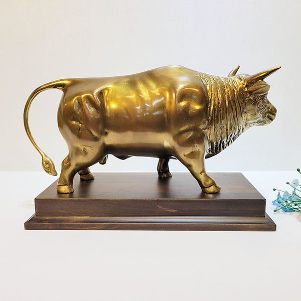 황소 2호 동 브론즈 조각상 조각품 조형물 장식품 개업 집들이 선물 풍수 인테리어 소품