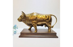 황소 2호 동 브론즈 조각상 조각품 조형물 장식품 개업 집들이 선물 풍수 인테리어 소품