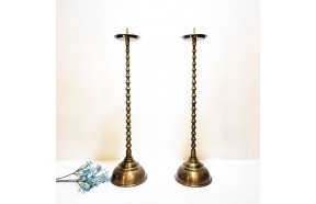 와룡촛대 1개 불교용품 제사 제수용품 청동 황동 신주 촛대 공예품