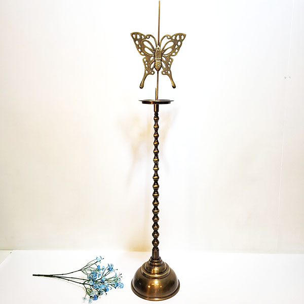 나비촛대 대 전통촛대 동 브론즈 공예품 촛대 돌 백일 업소 장식품 인테리어 소품
