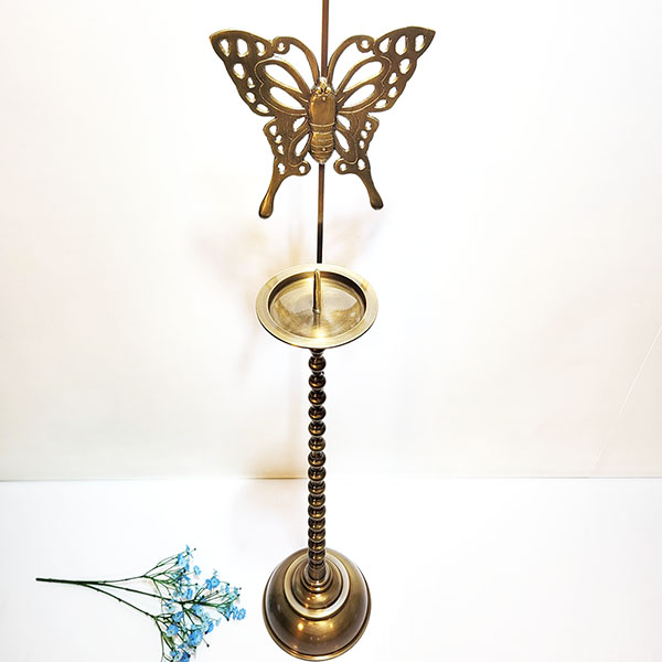 나비촛대 대 전통촛대 동 브론즈 공예품 촛대 돌 백일 업소 장식품 인테리어 소품