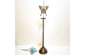 나비촛대 대 전통촛대 동 브론즈 공예품 촛대 돌 백일 업소 장식품 인테리어 소품