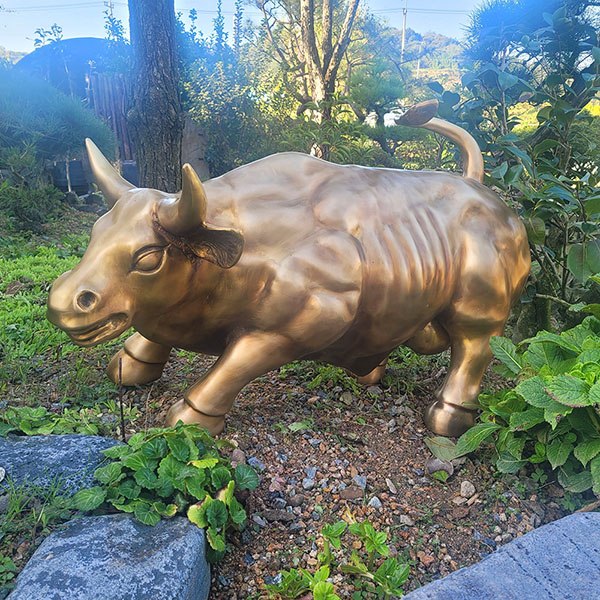 월가소 뉴욕 황소 특대 청동 황동 공예품 월스트리트 행운 복 개업선물 조각품 조각상 조형물 풍수 인테리어