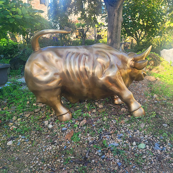 월가소 뉴욕 황소 특대 청동 황동 공예품 월스트리트 행운 복 개업선물 조각품 조각상 조형물 풍수 인테리어