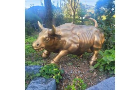 월가소 뉴욕 황소 특대 청동 황동 공예품 월스트리트 행운 복 개업선물 조각품 조각상 조형물 풍수 인테리어