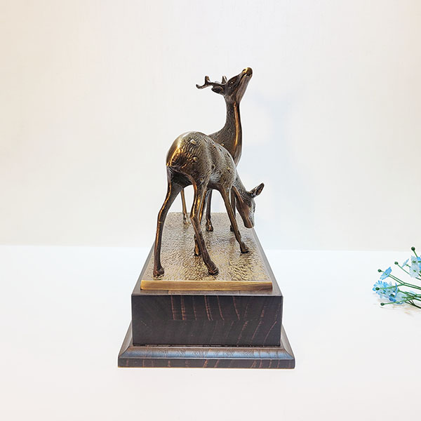 상패 사슴 한 쌍 동트로피 동상패 청동 황동 기념패 감사패 공로패 골프패 트로피 주문제작