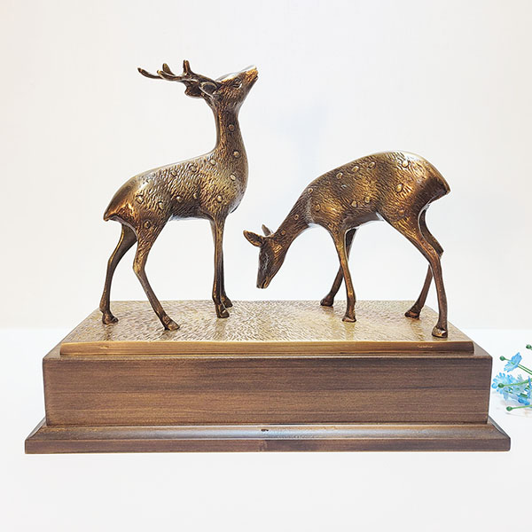 상패 사슴 한 쌍 동트로피 동상패 청동 황동 기념패 감사패 공로패 골프패 트로피 주문제작
