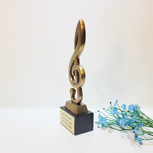 음악 상패 음표 트로피 경영대회 학원 감사패 기념패 대회 시상식 장식품 선물