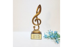 음악 상패 음표 트로피 경영대회 학원 감사패 기념패 대회 시상식 장식품 선물