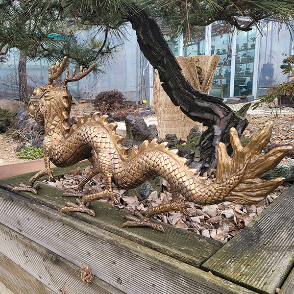 용 장식품 조형물 조각품 조각상 용띠 청용 용의해 갑진년 개업 선물 정원 주택 동산 인테리어 소품