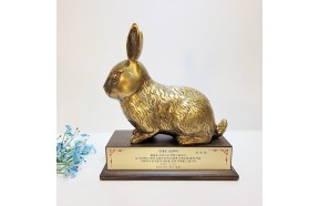 토끼 중 상패 동트로피 동상패 청동 황동 기념패 감사패 공로패 골프패 트로피 주문제작