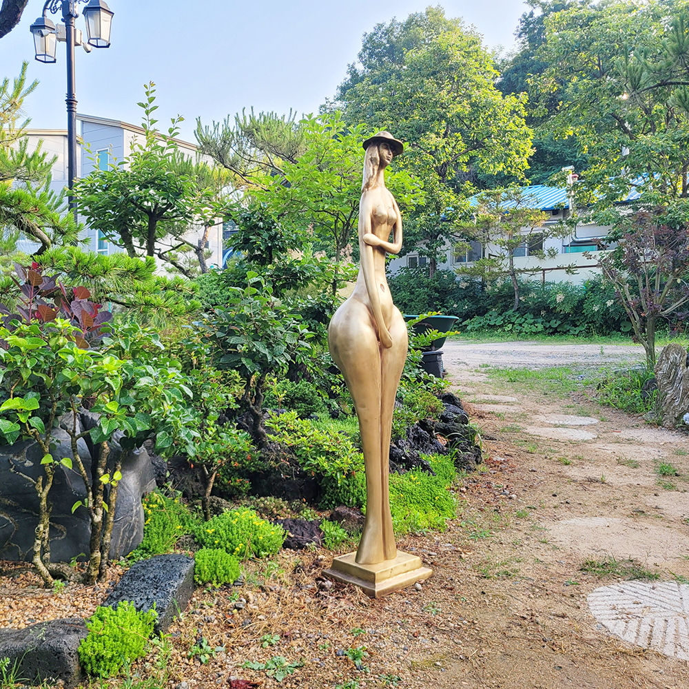 여심 사람 조형물 조각품 전원주택 정원 마당 동산 조경 카페 업소 상점 장식 청동 황동 공예품 인테리어