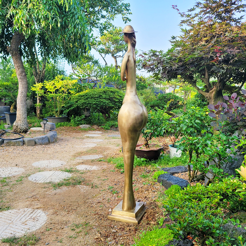 여심 사람 조형물 조각품 전원주택 정원 마당 동산 조경 카페 업소 상점 장식 청동 황동 공예품 인테리어