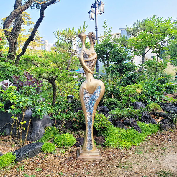 부부사랑 조각품 조형물 사람 전원주택 정원 마당 동산 조경 카페 상점 장식 청동 황동 공예품 인테리어