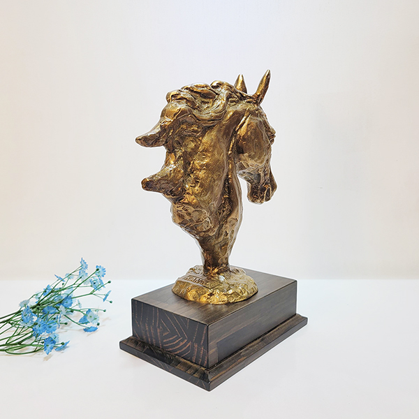 말 동물 헌팅트로피 말머리 조각상 조각품 장식품 감사패 공로패 기념패 재직 퇴임 트로피 골프 상패