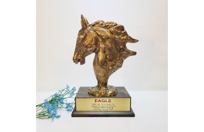 말 동물 헌팅트로피 말머리 조각상 조각품 장식품 감사패 공로패 기념패 재직 퇴임 트로피 골프 상패