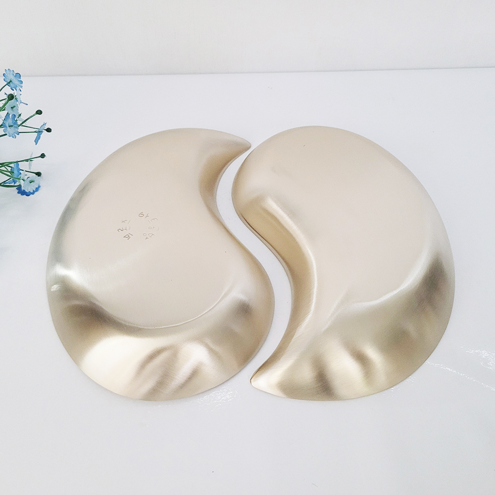 방짜 유기 나눔 접시 반달 그릇 구절판 놋 플레이트팅 한식 일식 주물 2p세트