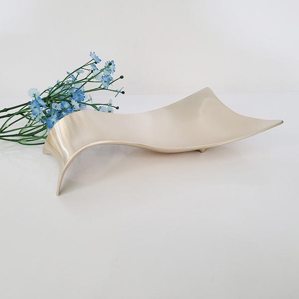 방짜 유기 꽃잎 유기접시 그릇 놋 주물 디저트 카페 한정식