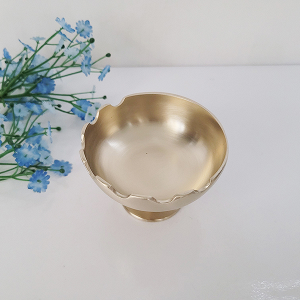 방짜 유기 꽃 괄사 마사지기 한손 피부샵 전신 경락 지인 선물용품