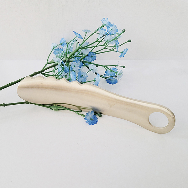 방짜 유기 구두주걱 괄사 마사지기 한손 경락 구두헤라 구둣주걱 선물