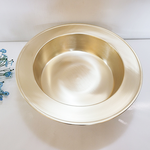 세수대야 (대) 놋대야 청동 황동 주물 혼수용품 선물 풍수 인테리어 소품