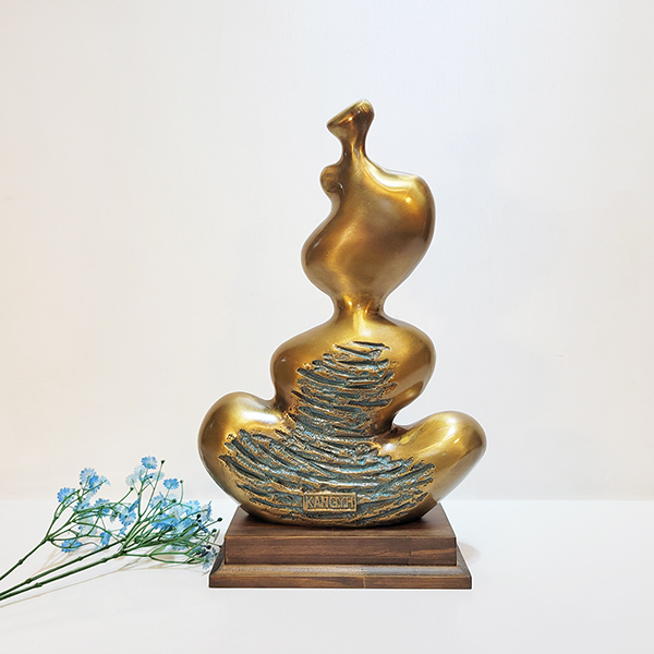 가족 1호 조각품 장식품 동 브론즈 개업 신혼 부모님 선물 인테리어 소품