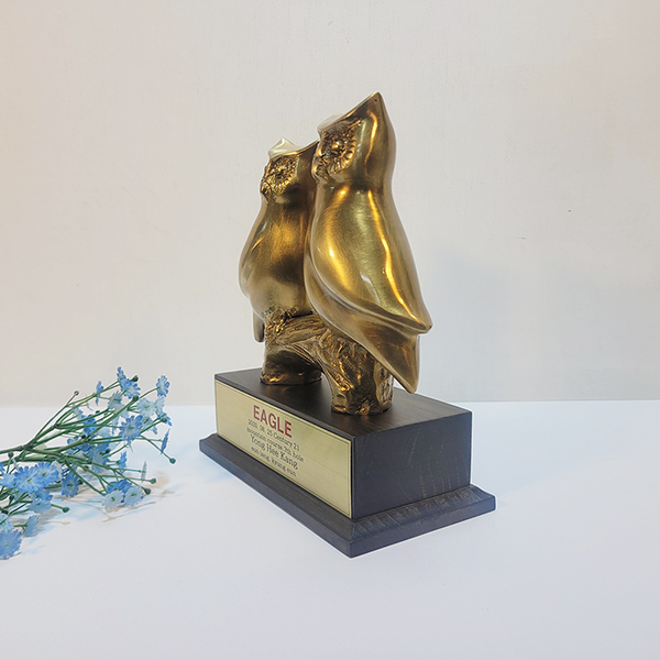 부엉이 상패 동물 기념패 감사패 공로패 퇴직 재직 골프 군인 트로피 동 브론즈 주문 제작