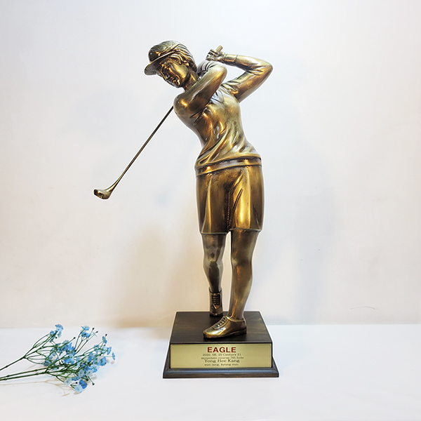 골프 상패 트로피 싱글패 이글패 홀인원 우승패 골프 장식 조각품 디자인 청동 황동 주문 제작