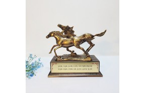 쌍마 말 상패 조각품 기념패 감사패 공로패 퇴직 퇴임 재직 군인 트로피 동 브론즈 주문 제작