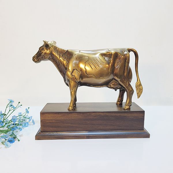 젖소 소 상패 조각품 기념패 감사패 공로패 퇴직 퇴임 재직 협회 농장 트로피 동 브론즈