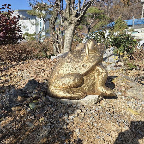 두꺼비조형물 조각상 조각품 황동 정원 현관 복과 행운 풍수 인테리어 장식품