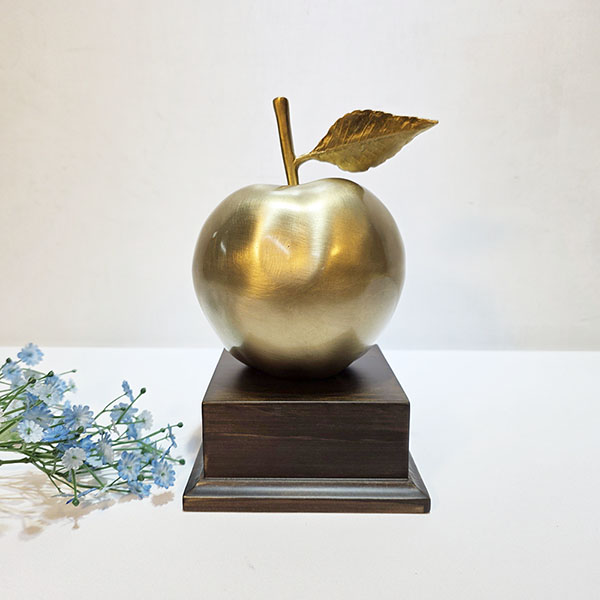 황동 사과 상패 애플 축제 감사패 공로패 기념패 골프 트로피